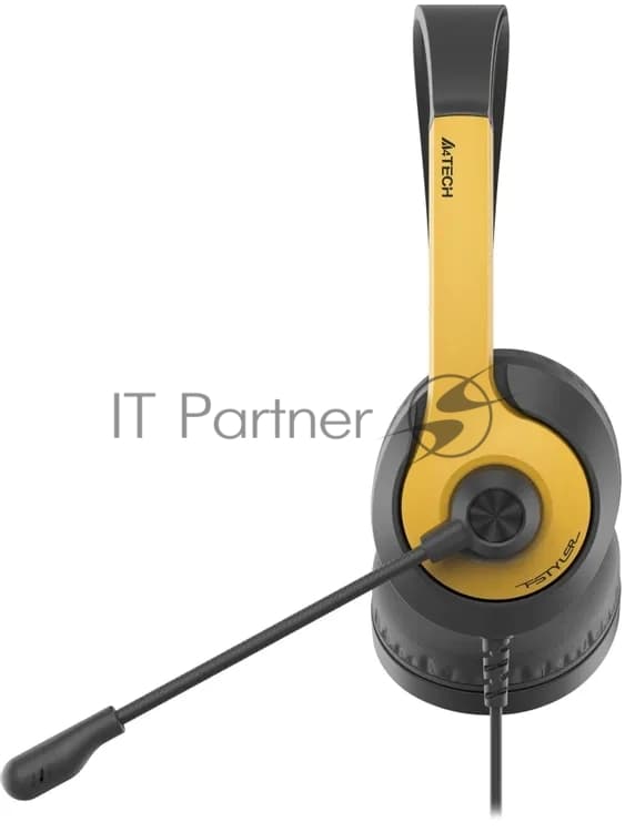 Гарнитура A4Tech Fstyler FH100U желтый/черный, проводная
