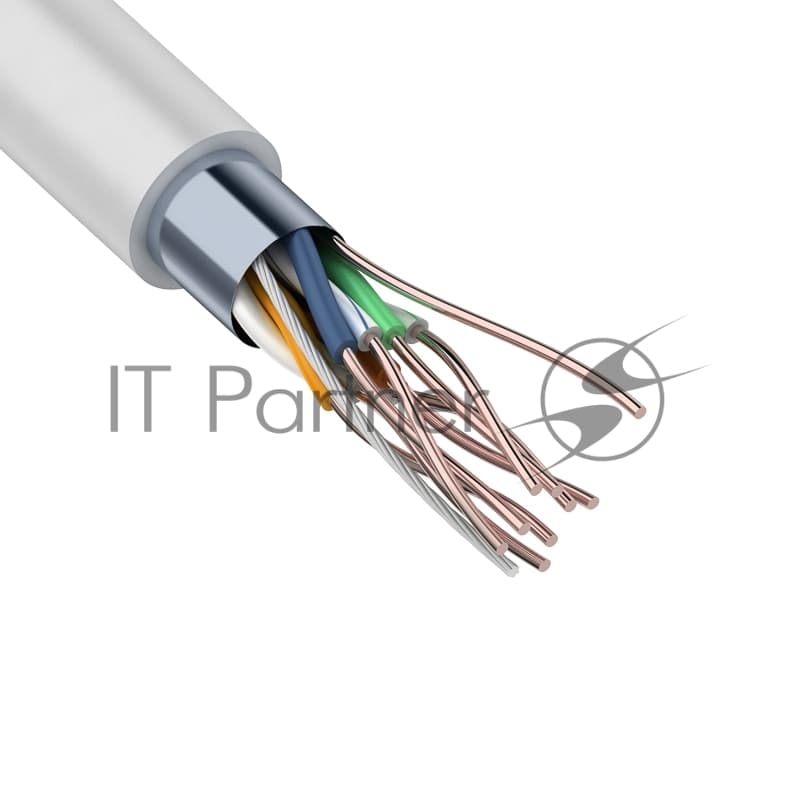 Кабель витая пара Rexant F/UTP, cat.5e, ZH нг(А)-HF, 4PR, 24AWG, внутренний, серый, 305 м