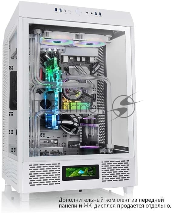 Компьютерный корпус Thermaltake The Tower 500 Snow CA-1X1-00M6WN-00 White,Win,SPCC,Tempered Glass*3,120мм Standard Fan*2