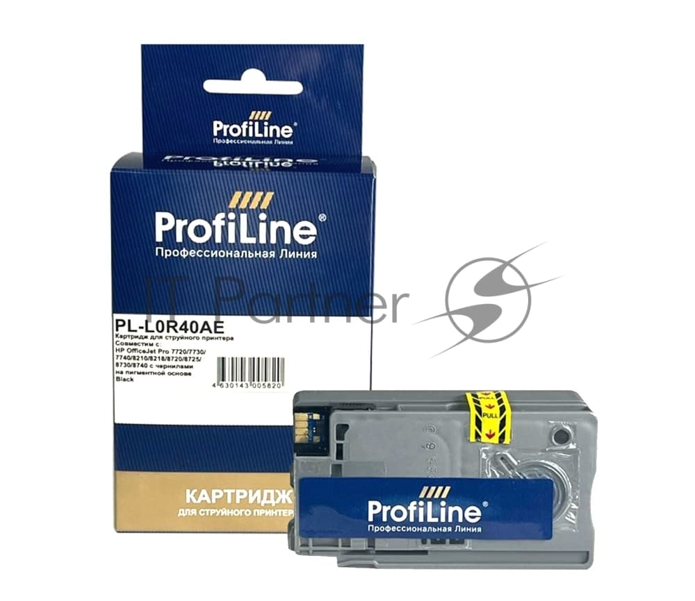 Картридж струйный ProfiLine PL-L0R40AE (957XL) для принтеров HP OfficeJet Pro 7720/7730/7740/8210/8218/8720/8725/8730/8740 с чернилами на пигментной основе Black 10,5 мл
