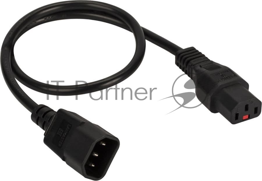 Шнур питания Lanmaster LAN-PP13L/14-2.0-BK C13-С14 проводник.:3x0.75мм2 2м 220В 10А черный