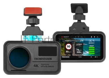 Видеорегистратор с радар-детектором TrendVision Hybrid Signature Real 4K GPS ГЛОНАСС