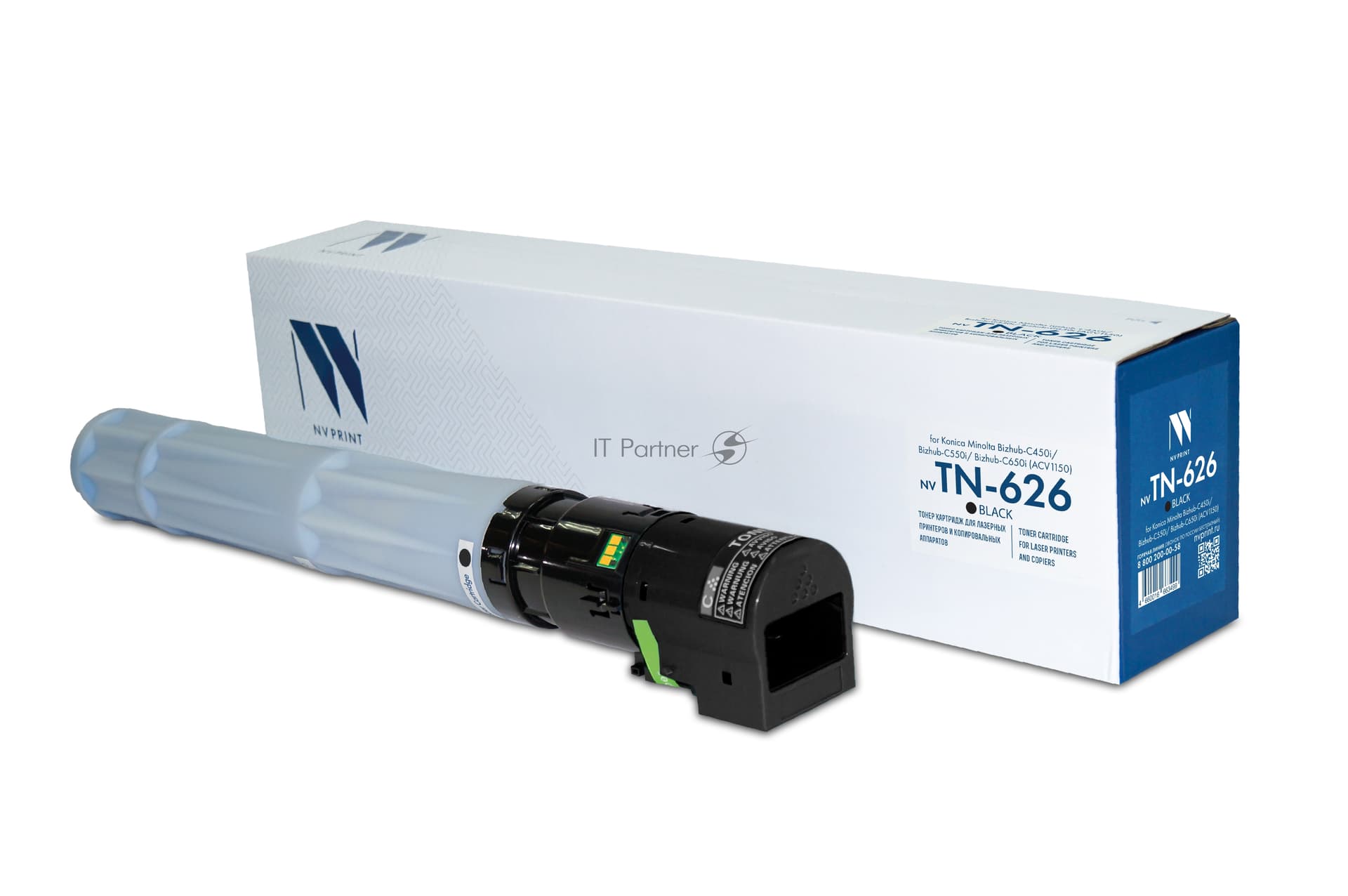 -/ Тонер-картридж NVP NV-TN-626 Black для Konica Minolta Bizhub-C450i/Bizhub-C550i/Bizhub-C650i (ACV1150) (28000k)
