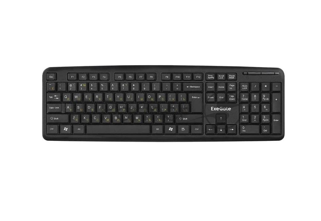 Клавиатура проводная ExeGate LY-331 (EX279937RUS), USB, черный
