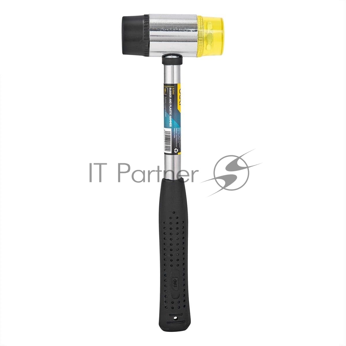 Рихтовочный молоток Deli DL5340 560 грамм, длина 315 мм, боек резина+пластик (содержит железный песок, не отскакивает при ударе), рукоятка сталь с резиновым покрытием