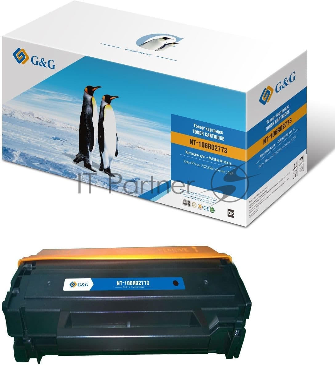 G&G Картридж лазерный GG-106R02773 черный 1500 стр Xerox Phaser 3020