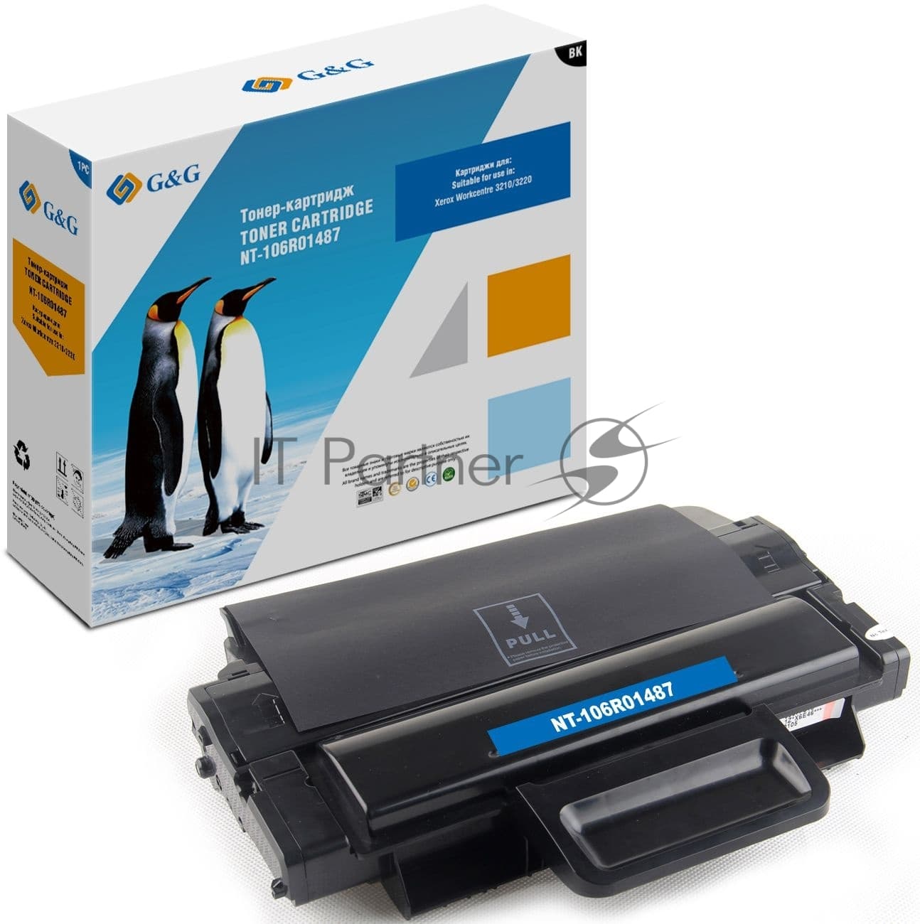 Картридж лазерный G&G GG-106R01487 черный (4100стр.) для Xerox WorkCentre 3210/ 3220