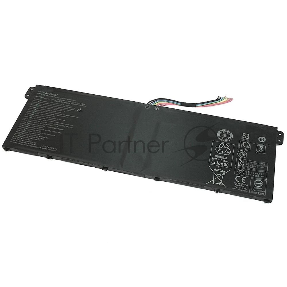 Аккумулятор для Acer Aspire A114-31, A114-32, A314-21, A314-31, A315-21, A315-31, A315-33, A315-44, A315-51, A515-51, ES1-523, (Ap16m5j), 37Wh, 7.7V, 4800