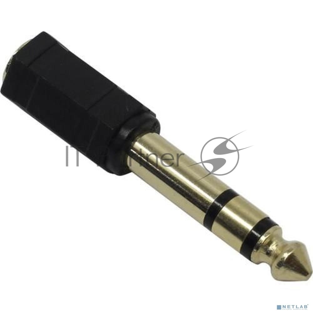 Переходник аудио Exegate EX284949RUS EX-AA-3F6M (6.35мм Jack M/3.5мм Jack F)