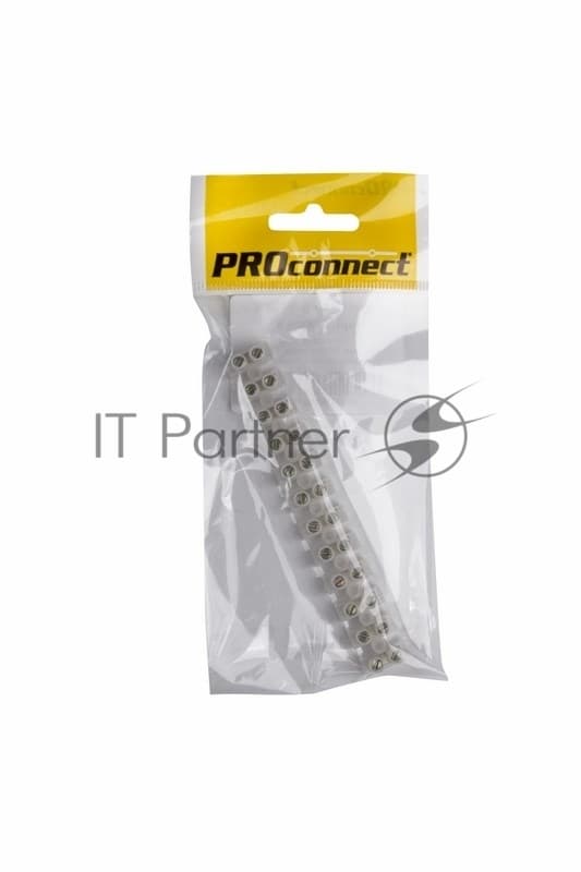 Колодка клеммная КВ-6 PROconnect, 6А, 6 мм², индивидуальная упаковка, 1 шт.