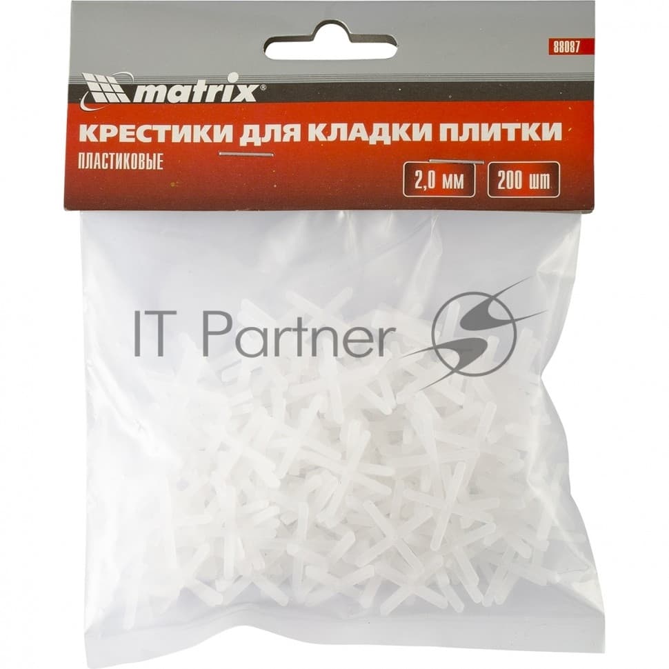 Крестики Matrix, 2,0 мм, для кладки плитки, 200 шт.