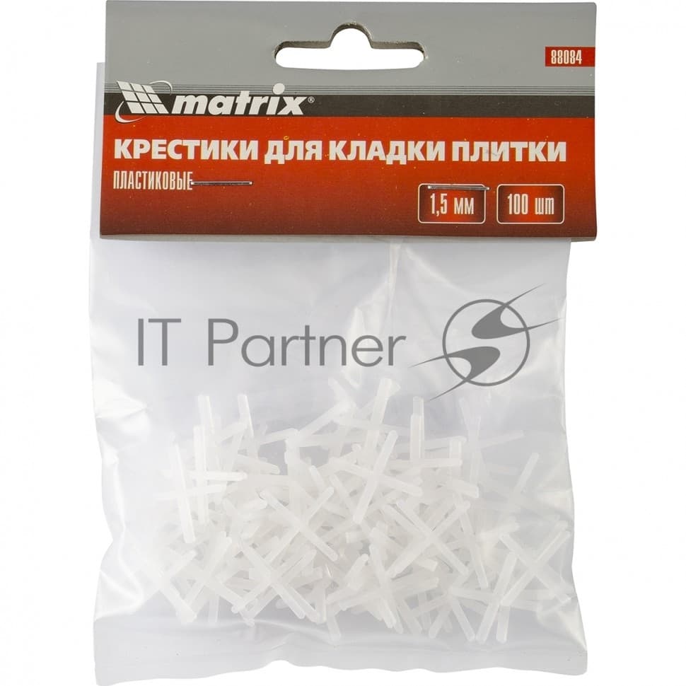Крестики Matrix, 1,5 мм, для кладки плитки, 100 шт.