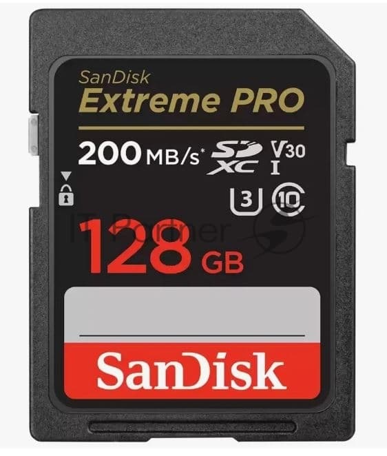 Флеш карта SanDisk Extreme PRO 128Gb SDXC Memory Card 200MB/s