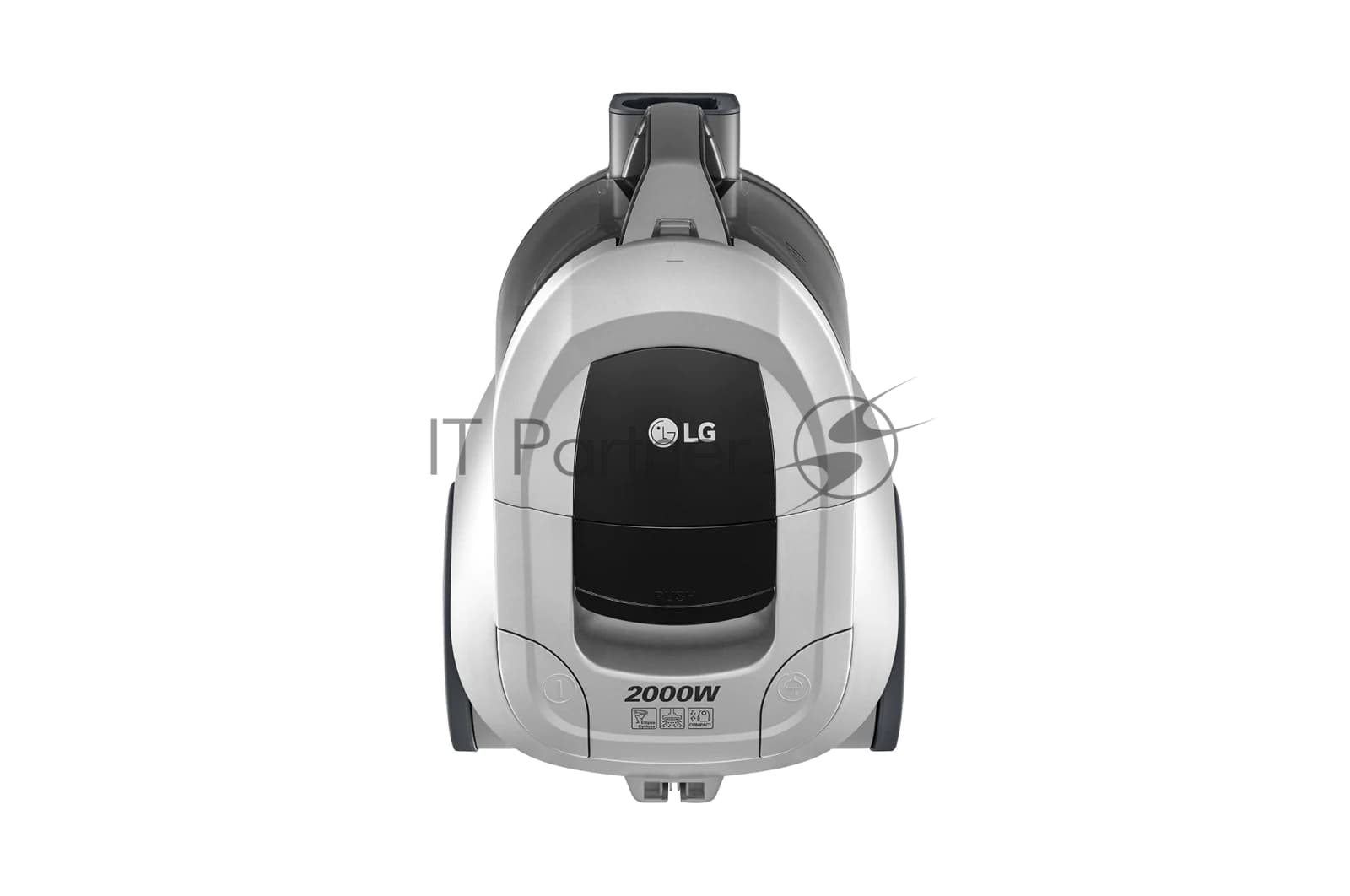 Пылесос LG VC5420NNTS серебристый/черный, 380/2000 Вт, уборка сухая, пылесборник контейнер 1.3 л