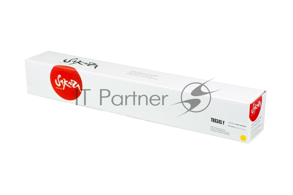 Картридж Sakura TK8345Y для Kyocera TASKalfa 2552ci, желтый, 12 000 к.
