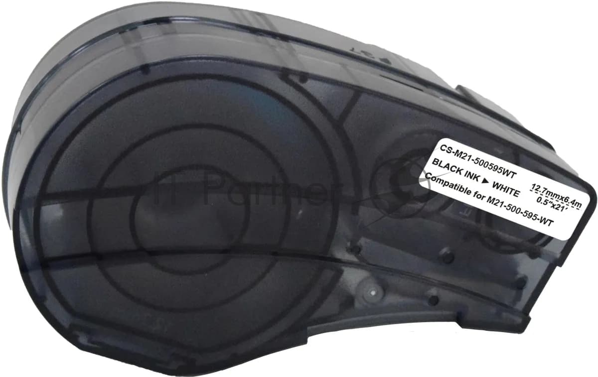 -/ Картридж ленточный Cactus CS-M21-500595WT черный для Brady BMP21-PLUS, BMP21-LAB