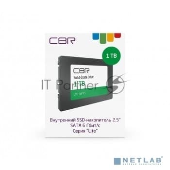 Накопитель SSD 1TB SATA-III CBR Lite <SSD-001TB-2.5-LT22> 2.5" TLC 500TBW