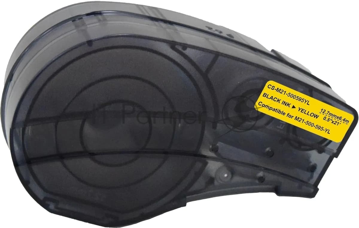 -/ Картридж ленточный Cactus CS-M21-500595YL черный для Brady BMP21-PLUS, BMP21-LAB