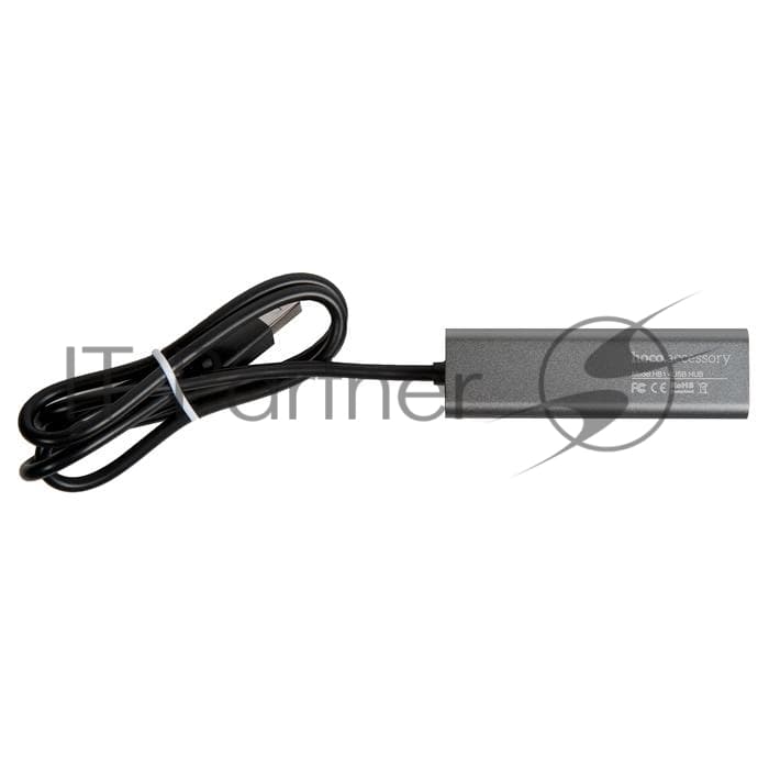 Переходник разветвитель Hoco HB1 USB - 4USB (USB 2.0 - 480 Мбит/с), 0.8 м, серый