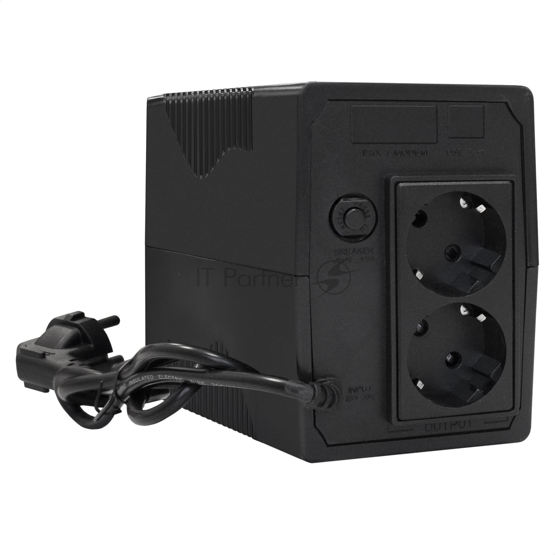 Источник бесперебойного питания ExeGate Power Back BNB-1000.LED.AVR.2SH 1000VA/550W, LED, AVR, 2*Schuko, Black