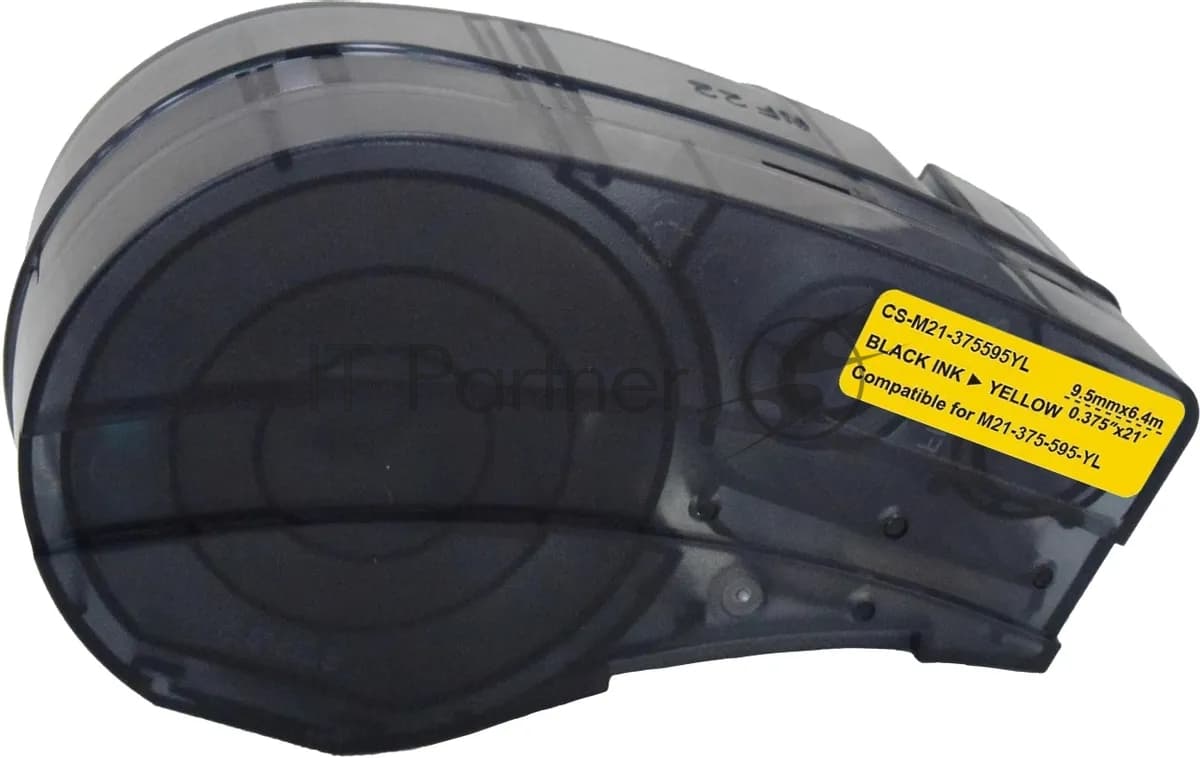 -/ Картридж ленточный Cactus CS-M21-375595YL черный для Brady BMP21-PLUS, BMP21-LAB