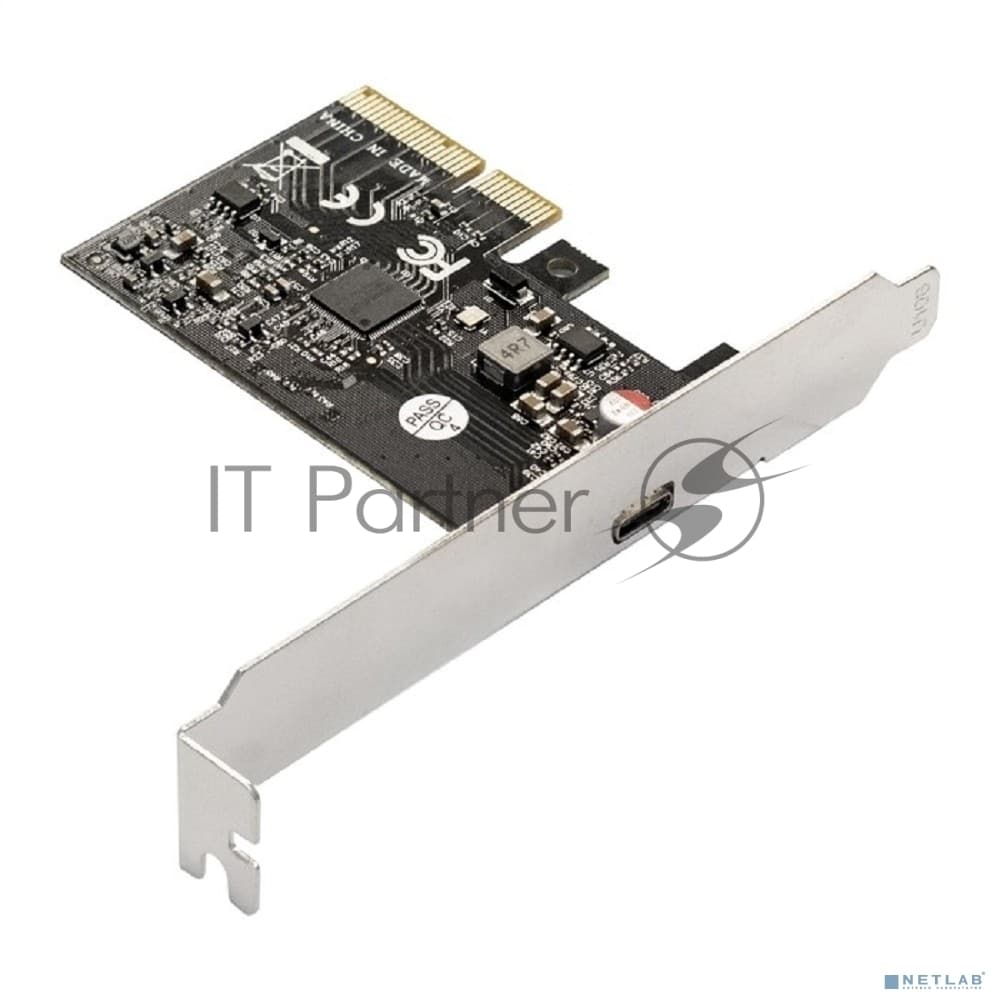 Контроллер ExeGate EXE-321 (PCI-E x4 v3.0, 20Gbps (USB3.2 GEN2x2) Type-C ext., ASMedia Chipset ASM3242)