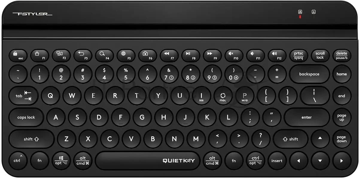 Клавиатура A4Tech Fstyler FBK30 черный/серый USB беспроводная BT/Radio slim Multimedia (FBK30 BLACKC