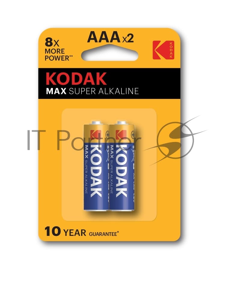 Батарейки Kodak LR03-2BL MAX SUPER Alkaline K3A-2 (20/100/19800)