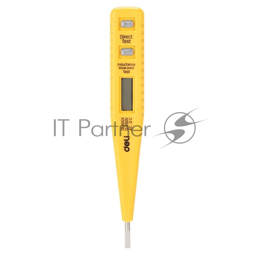 Индикаторная отвертка-тестер напряжения цифровая Deli DL8003 (12-250 В)
