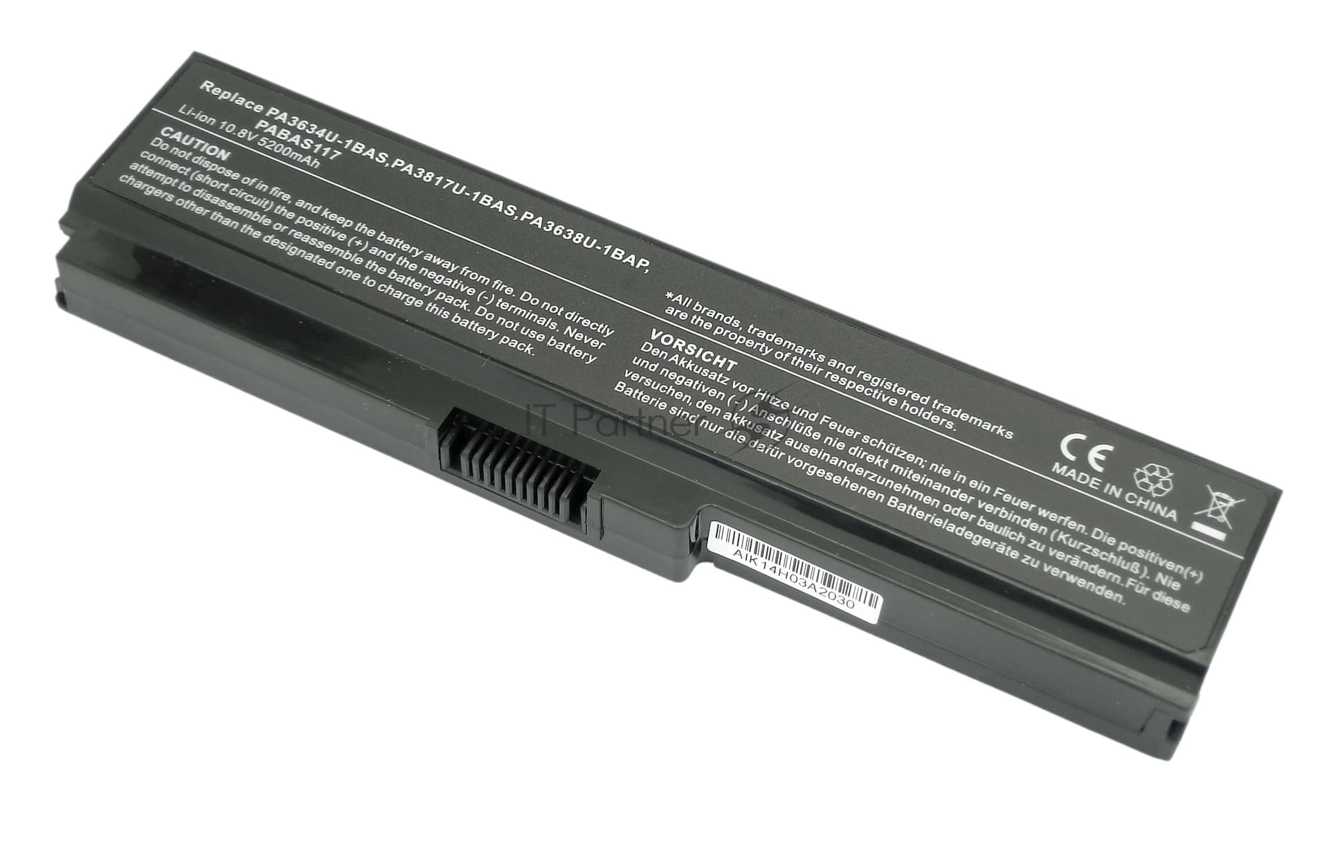 Аккумуляторная батарея для ноутбука Toshiba L750 7800mAh 10.8V OEM черный