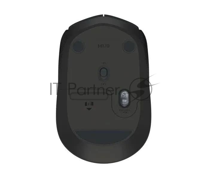 Мышь беспроводная Logitech M171 черный/серый, 1000 dpi, радиоканал, USB, кнопки - 3