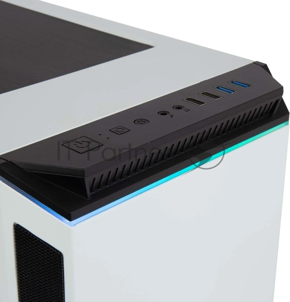 Корпус Hiper PW81 белый без БП ATX 4x120mm 2xUSB2.0 2xUSB3.0 audio bott PSU