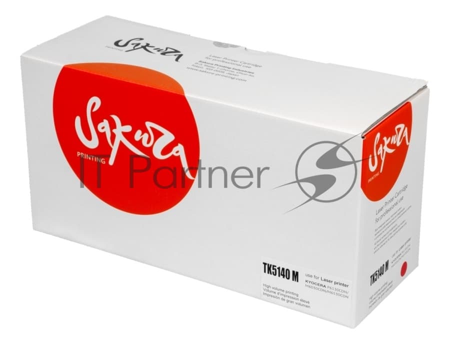 Картридж Sakura TK5140M для Kyocera Mita, пурпурный, 5000 к.