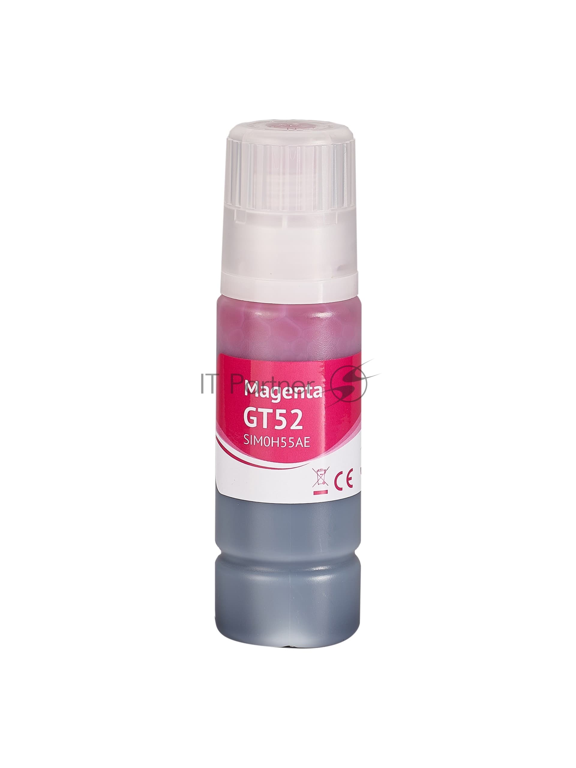 Чернила Sakura M0H55AE (№GT52 Magenta) для HP, пурпурный, 70 мл., 8000 к.