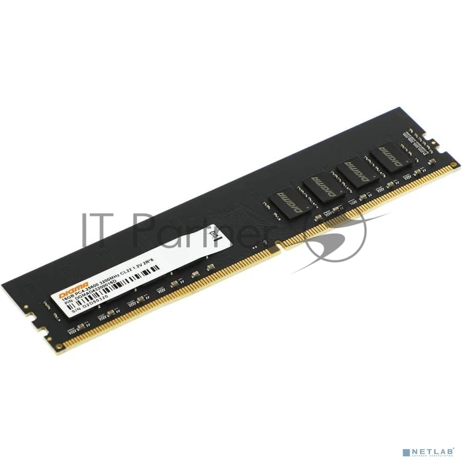 Оперативная память Digma, DDR4, 16GB (1x16 GB), 3200 MHz, CL22, DIMM