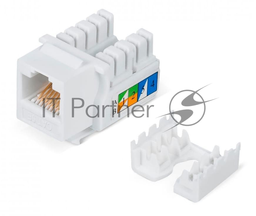 Модуль Hyperline WRLine WR-KJ-RJ45-C5E-90 информ. KeystoneRJ45 1 кат.5E UTP бел. (упак.:1шт)