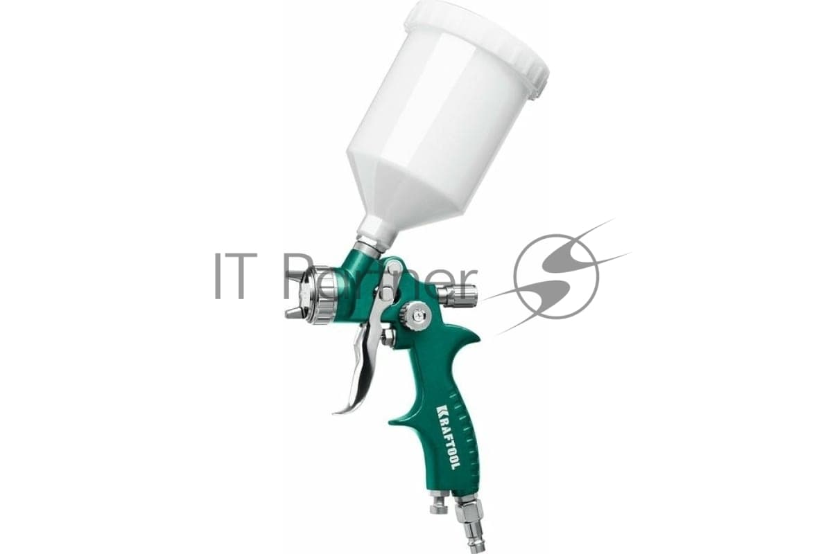 Краскораспылитель Kraftool AirFlat LVLP 06524-1.4 220л/мин соп.:1.4мм бак:0.6л зеленый
