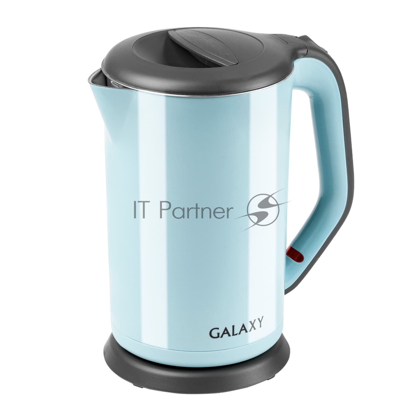 Электрочайник Galaxy GL 0330 голубой, 1.7 л, 2000 Вт, скрытый нагревательный элемент
