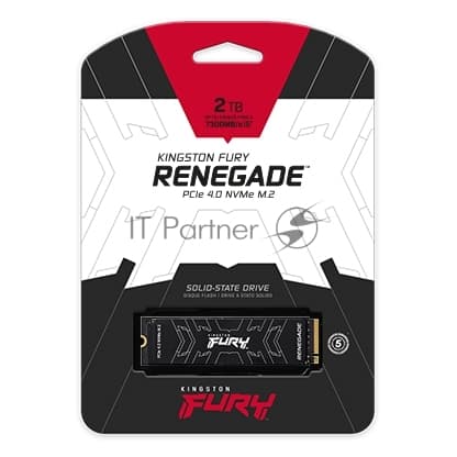 Накопитель SSD Kingston Fury Renegade, 2Tb, PCIe 4.0 x4, M.2 2280, NVMe, R/W 7300/7000