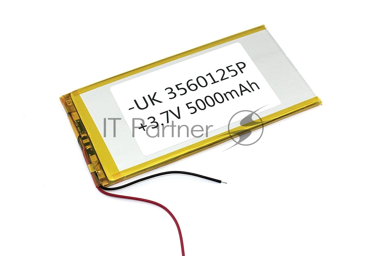 Аккумулятор Li-Pol (батарея) 3.5*60*125мм 2pin 3.7V/5000mAh