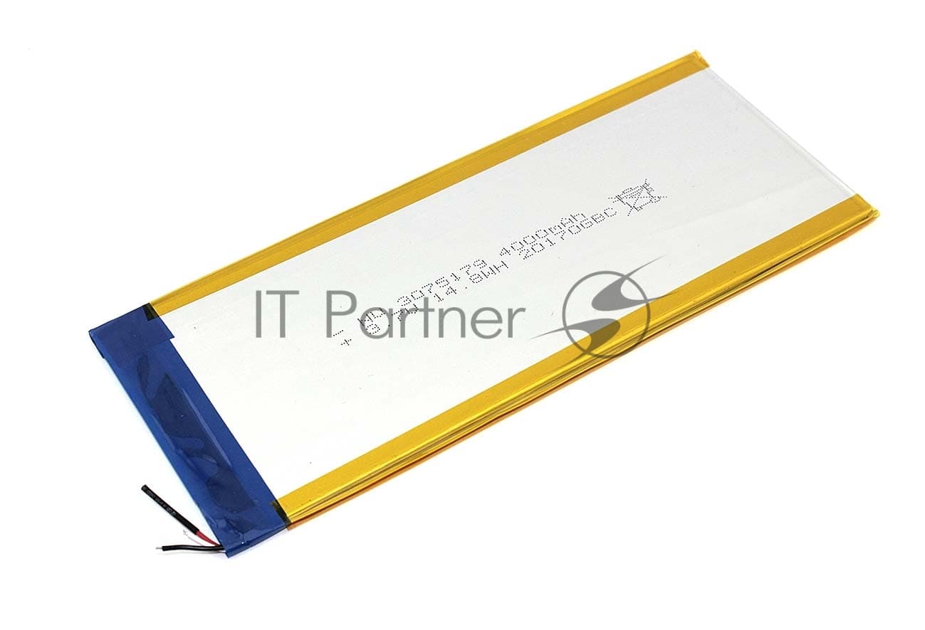Аккумулятор Li-Pol (батарея) 3x75x179 мм 3pin 3.7V/4000mAh