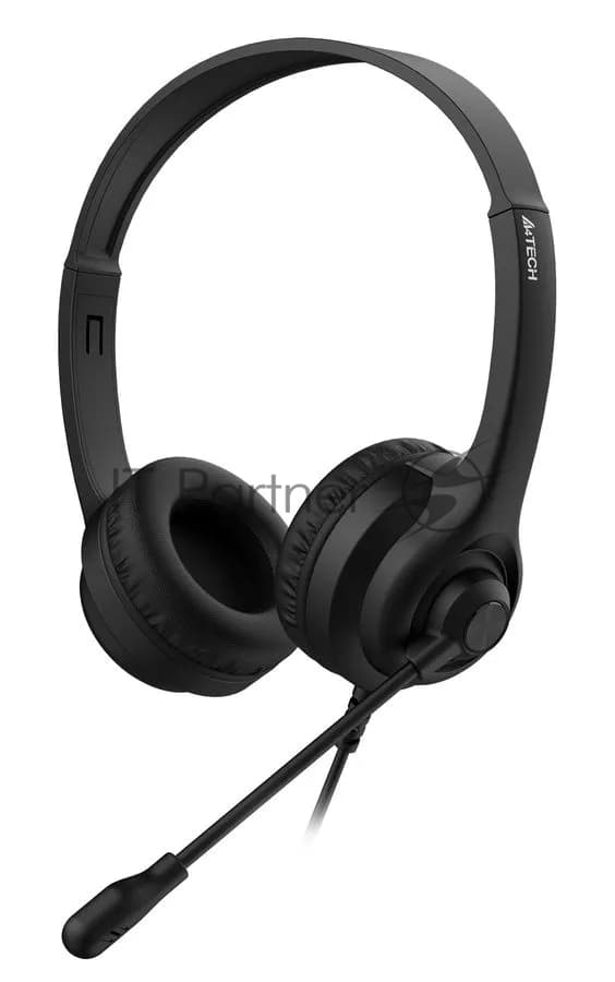 Наушники с микрофоном A4Tech HU-8 черный 2м накладные USB