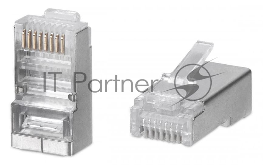 Коннектор WRline (WR-8P8C-5E-SH) FTP cat.5e RJ45 прозрачный (упак.: 100 шт)