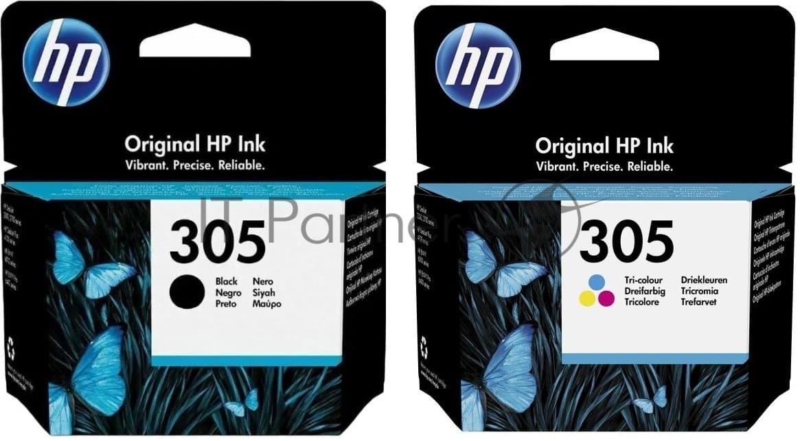 Картридж HP 305 струйный, набор черный и цветной (120/100 стр)