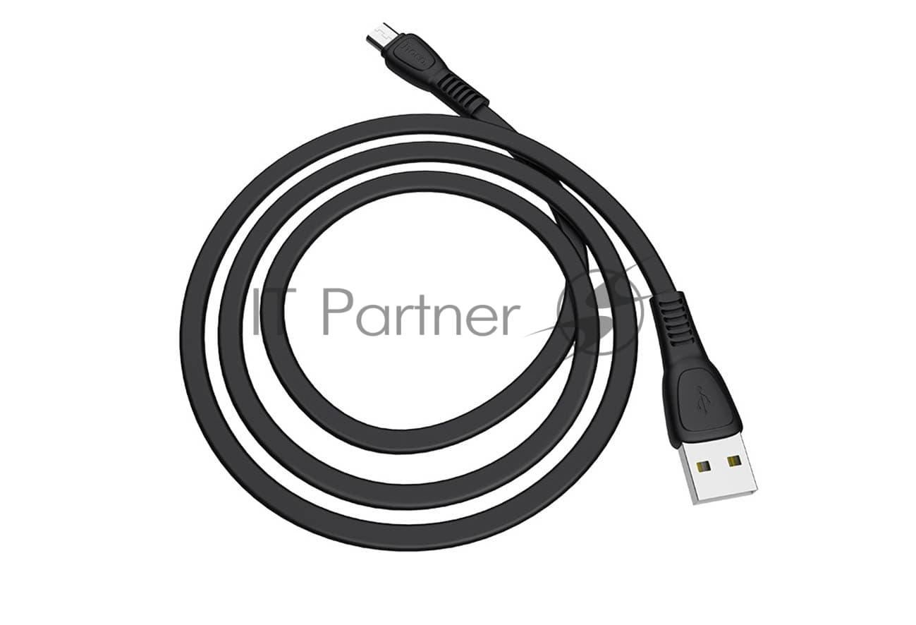 Кабель HOCO USB X40 Noah для Micro USB, 2.4А, 1 м, черный