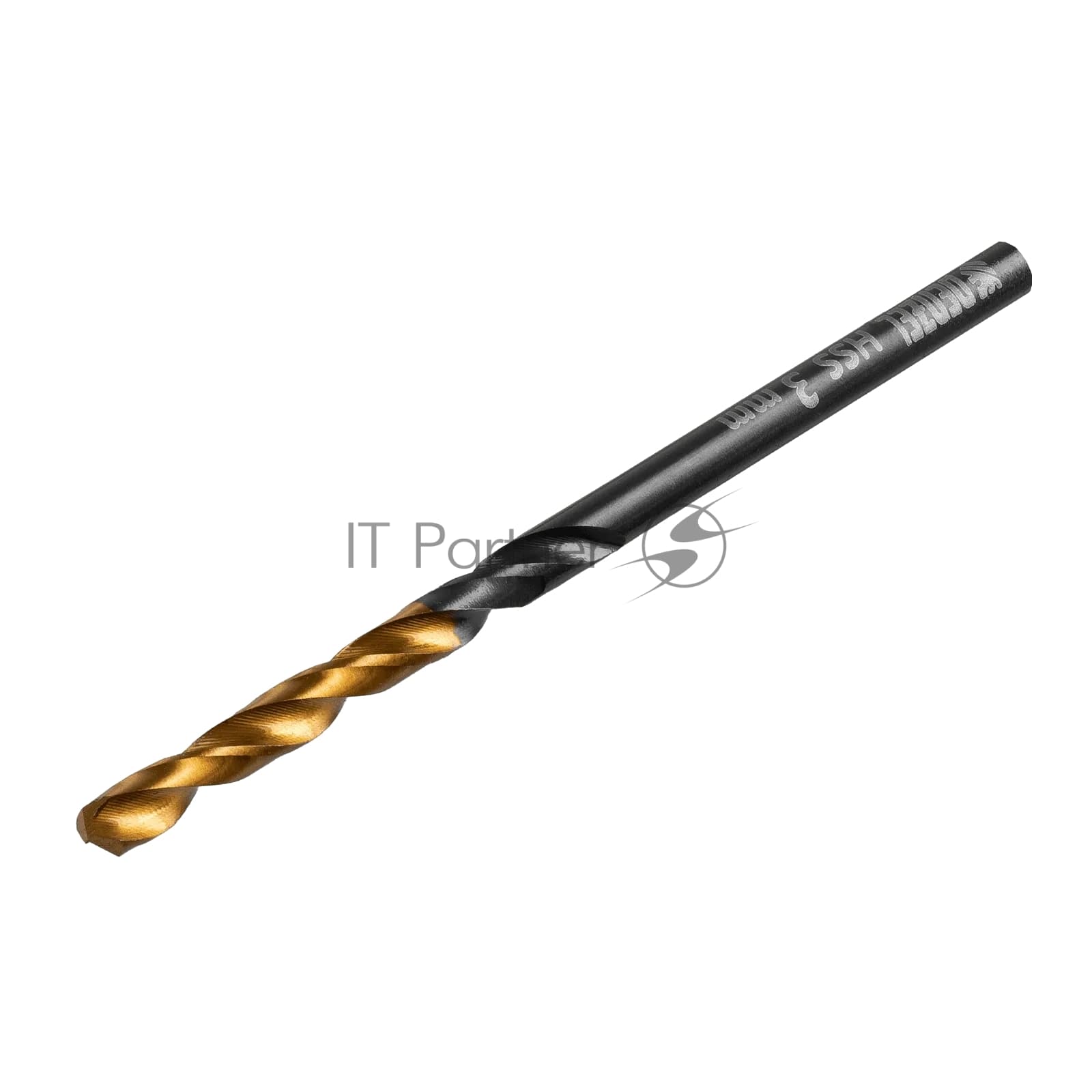 Сверло по металлу Denzel 3 мм, HSS-Tin, Golden Tip, 10 шт.