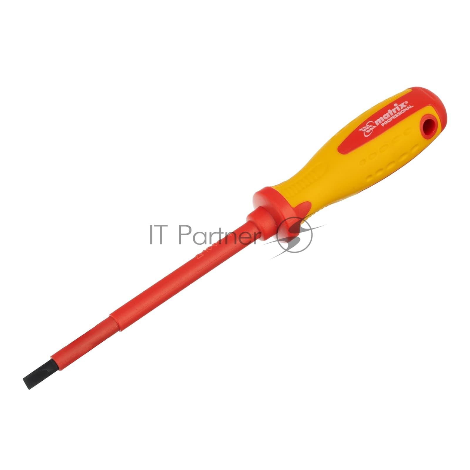 Отвертка Matrix Insulated, SL5,5 x 125 мм, CrMo, до 1000 В, двухкомп. рукоятка