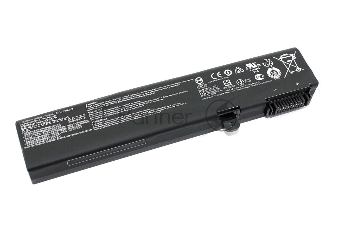 Аккумуляторная батарея для ноутбука MSI GE62 GE72 10.8V 4730mAh 51Wh черный
