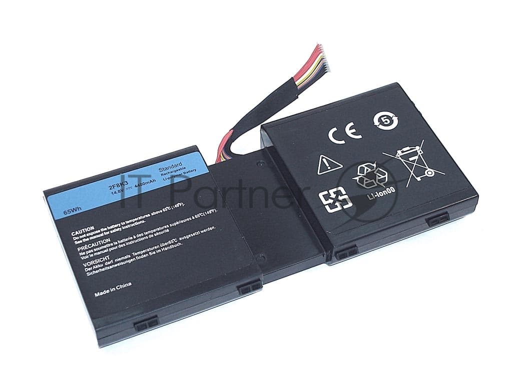 Аккумуляторная батарея для ноутбука Dell Alienware 17 R1 (2F8K3) 14.8V 5200mAh черный OEM