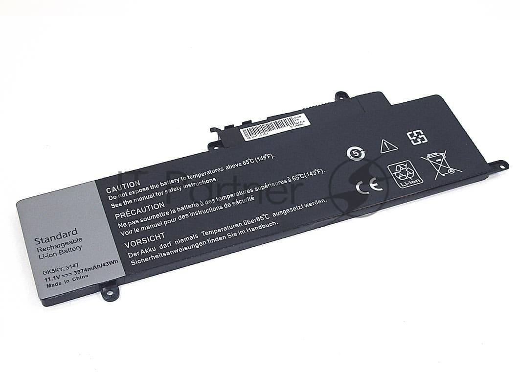 Аккумуляторная батарея для ноутбука Dell 3147 11.1V 43Wh черный OEM